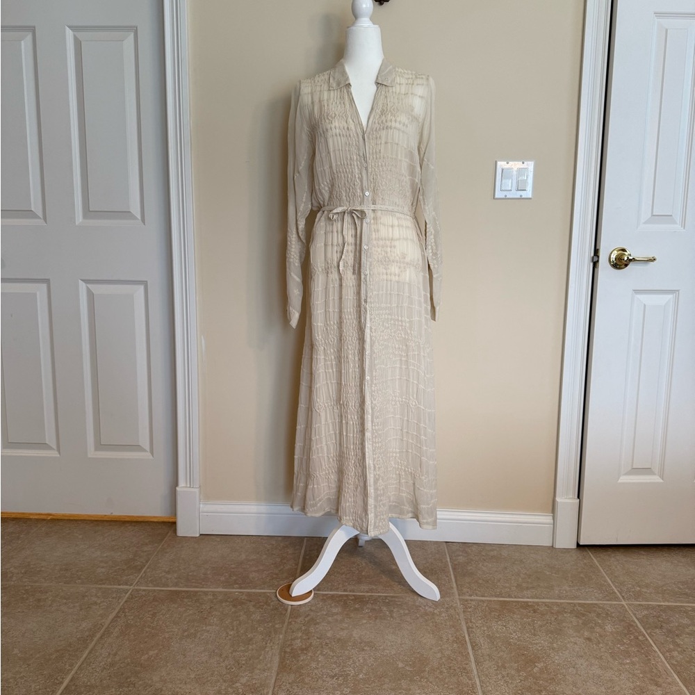 Johnny Was Cream Maxi Dress
